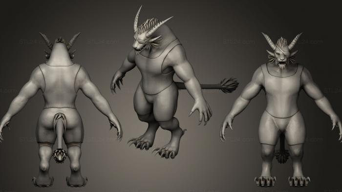 Figurines heroes, monsters and demons (Bloodeye Lacsap, STKM_0142) 3D models for cnc
